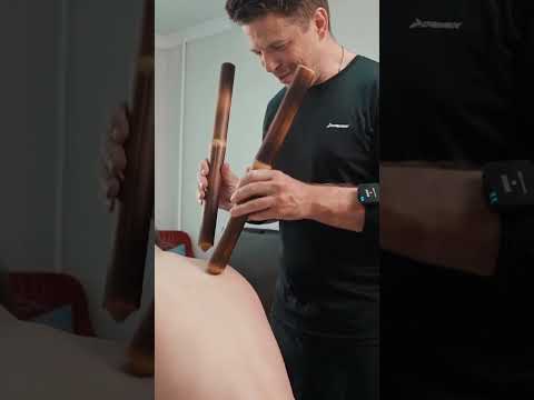 Lisa back chair massage with bamboo