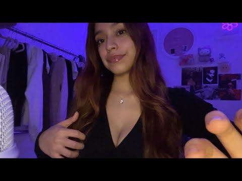 ASMR fast & aggressive fabric scratching w/ mouth sounds & tapping (unpredictable triggers)
