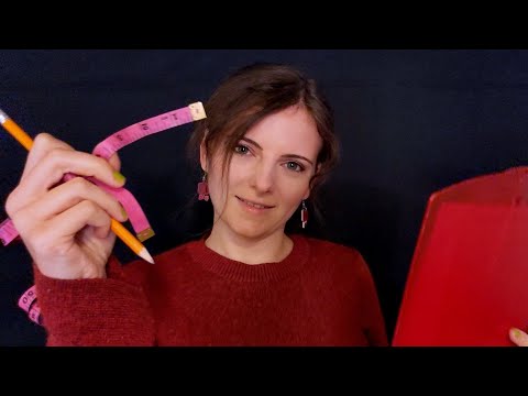 ASMR | Sketching and Measuring You ✏️ [Writing Sounds, Personal Attention]
