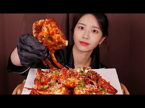 직접만든 양념게장 리얼사운드 먹방 ASMR [꿀꿀선아]suna asmr,,mukbang,게장 먹방,eating sound asmr