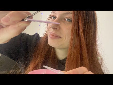 ASMR Sweet Girl Clipping Back Your Hair 🎀 | Personal Attention