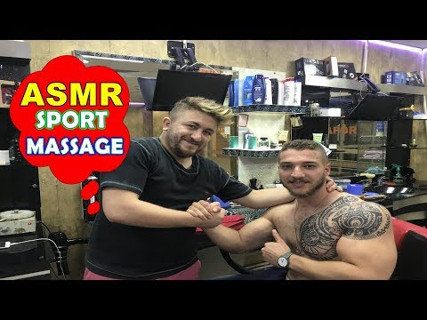 ASMR Turkish SPORT massage Barber Face,Head and Body Massage kafa sırt kol masajı  KASLI ERKEK