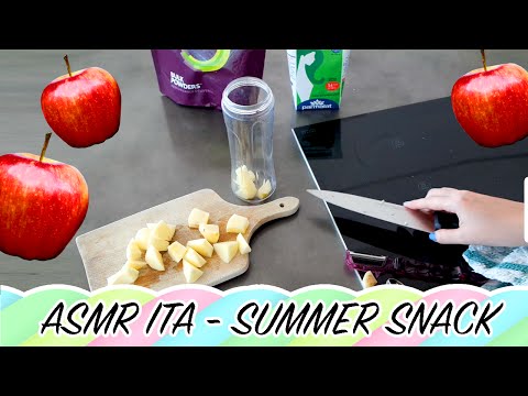 ❤ASMR❤ Summer Snack! Apple Sounds, Cutting, Milk , Chia Seeds sounds, Crinkles, *TINGLES*