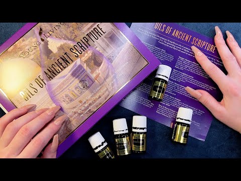 ASMR Tapping and Scratching 🍀 Essential Oils Box (whispered)