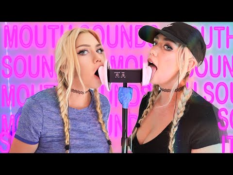 ASMR THE BEST TWIN MOUTH SOUNDS EVER! For INTENSE TINGLES ONLY!   NO TALKING PURE MOUTH SOUNDS
