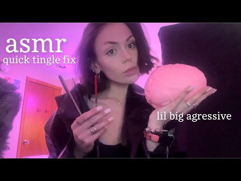 asmr brain massage w tools + mouth sounds!