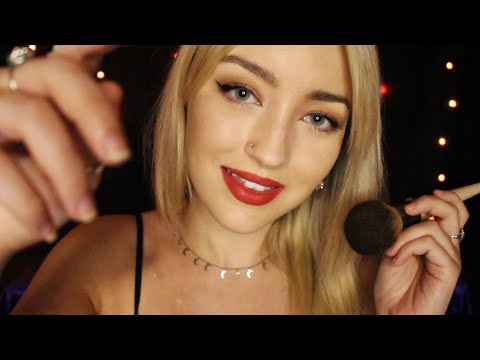 Personal Attention ASMR - Hand Movements, Face Brushing, Soft Spoken & Breathy Whispering