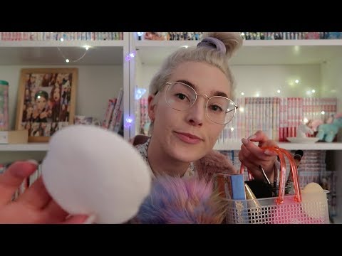 ASMR PERSONAL ATTENTION DOING YOUR MAKEUP FOR WORK ROLEPLAY WITH GENTLE TAPPING, WHISPERING PART TWO