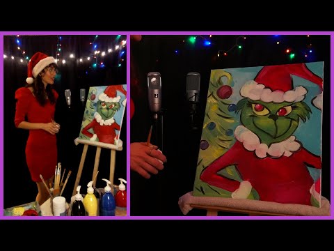 ASMR Painting The Grinch!