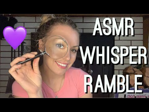 ASMR Whisper Ramble | Triggers For Sleep | Magnifying Glass | Tongue Clicks | Finger Fluttering