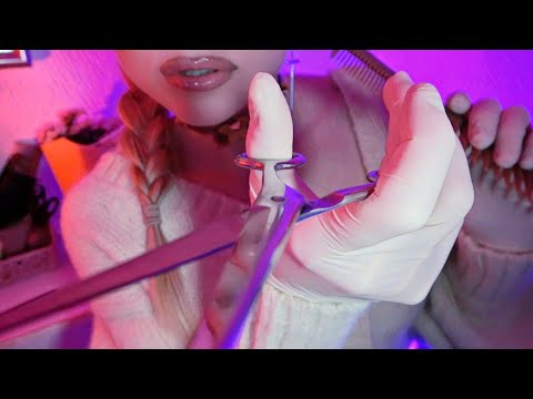 ASMR Haircut Roleplay in Barber Shop - Close up and Soft Spoken Version