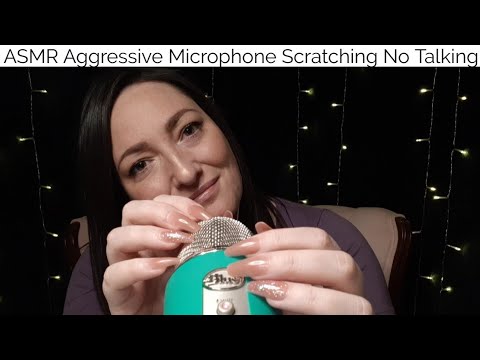 ASMR Aggressive Microphone Scratching-No Talking