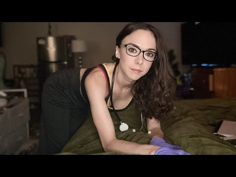 ASMR Bedside Medical Exam - MOST RELAXING Medical Role Play [POV] Nurse Gives you Full Body Checkup