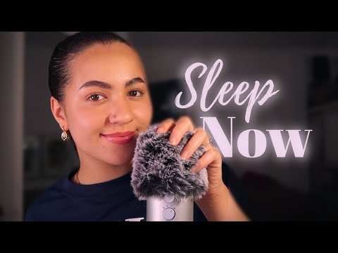 ASMR inaudible whispers with fluffy mic 💙💤