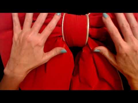 ASMR | Crinkling A Giant Velvet Bow