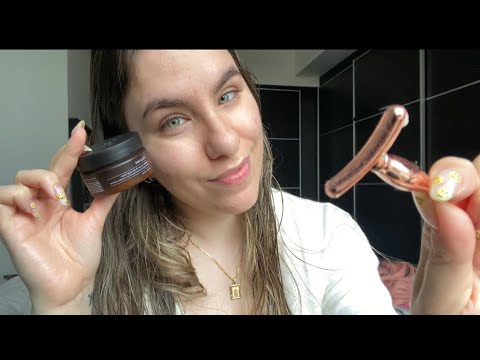 ASMR Best Friend Does Your Skincare | Realistic Roleplay