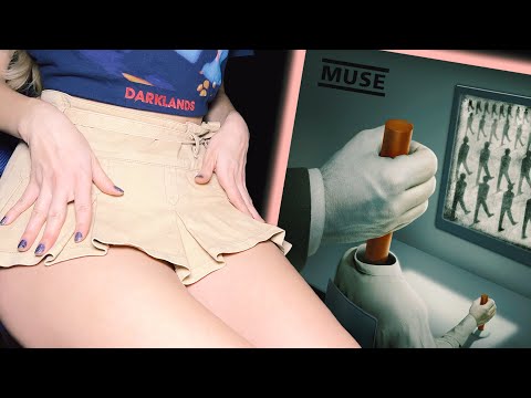 ASMR | Soft Spoken | Fabric Sounds | Skin Scratching & Body Tapping In The Music Shop | Roleplay