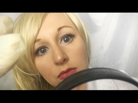 ASMR Dermatologist Exam Role Play | Latex Gloves with Magnifying Glass