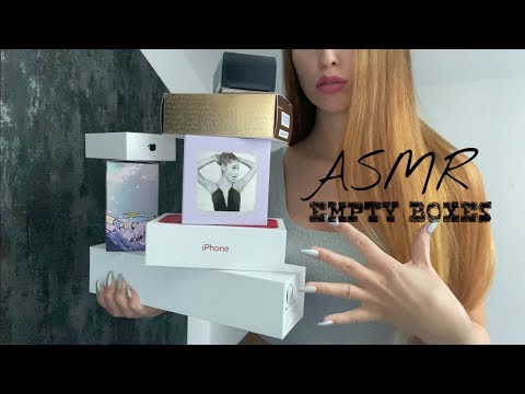 ASMR | TAPPING ON EMPTY BOXES with scratching - fast and slow💥