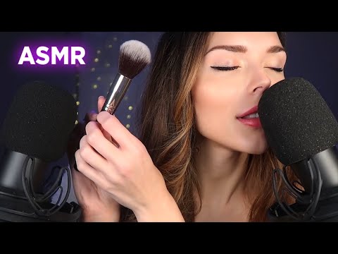 ASMR | Gently Brushing You 💕(Soft Face Brushing Personal Attention with Ear to Ear Whispers)