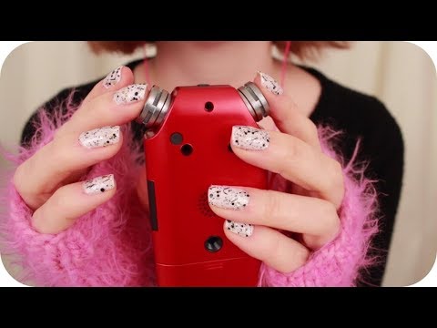 ASMR Touching Tascam Mic Membrane and Scratching Metal Rim for Tingles (No Talking)