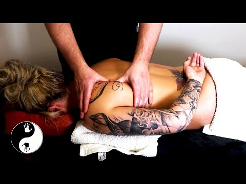 [ASMR] Massage to Fix Rounded Shoulders [No Talking][Short Version]