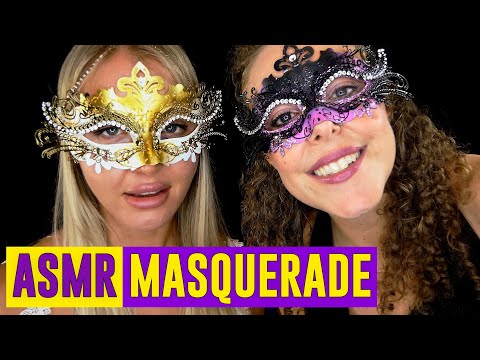 ASMR for Sleep ♥ Masquerade Makeover ♥ Whispering, Personal Attention, Face Brushing, Sleep Aid