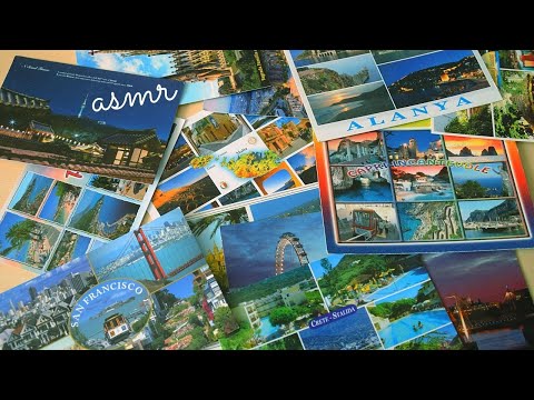 ASMR│Postcards Show & Tell│Close-up whispering