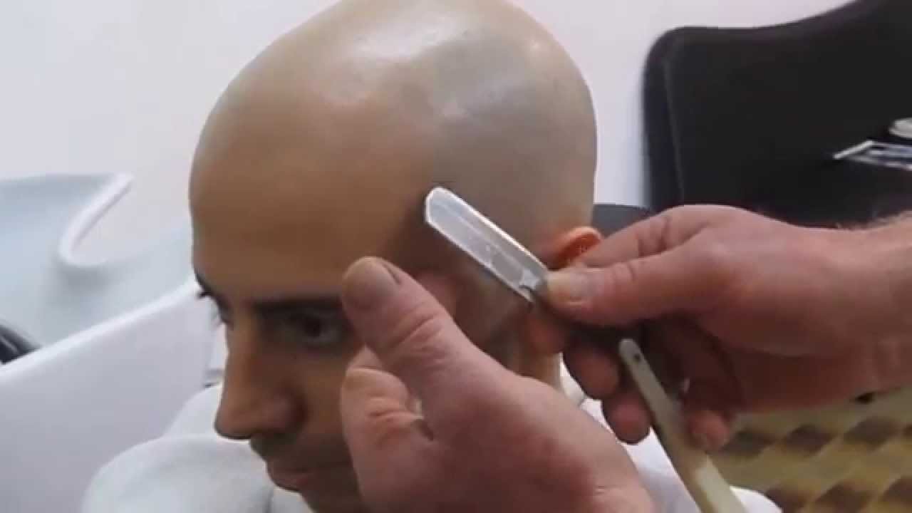 Complete head shave - Italian Barber - ASMR video