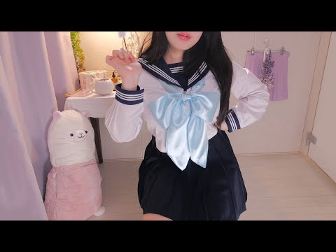 ASMR Always on Your Side😌 (English, Ear Cleaning, Akebi's Sailor Uniform, Your Friend or GF)