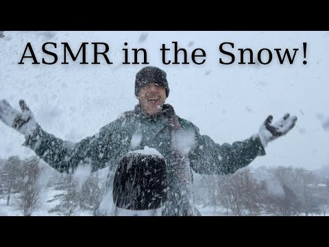 ASMR Outside in the Snow ❄️ (Public ASMR/Nature Sounds for Sleep)