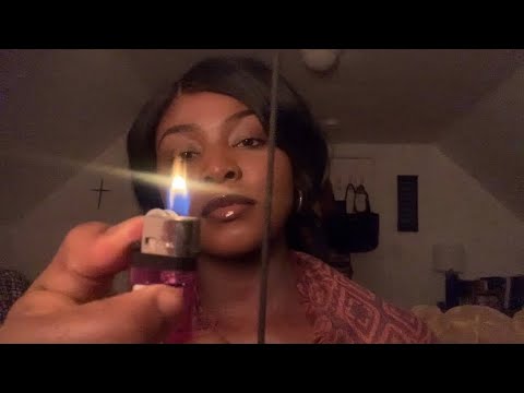 {ASMR} Lighter Triggers + Candle Light and Incense🤍
