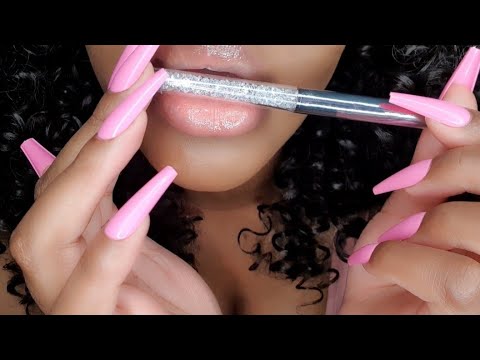 ASMR Pen Nibbling , Mouth Sounds, Teeth Tapping... I Think?