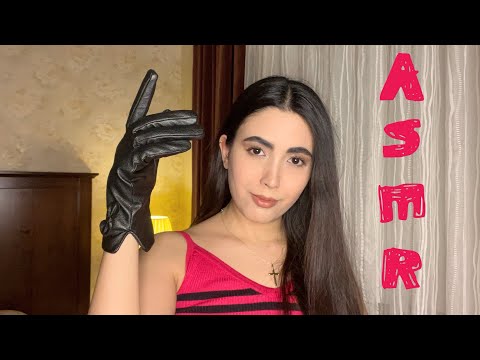ASMR | Lots Of Hands Movements With Leather Gloves 💕