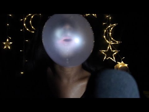 ASMR | Blowing Spit In Bubbles | Chewing Dubble Bubble