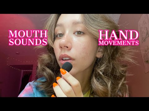 ASMR | lofi mouth sounds and hand movements with mini mic 🎤