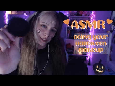 ASMR 💜 Doing your Halloween makeup! Personal attention