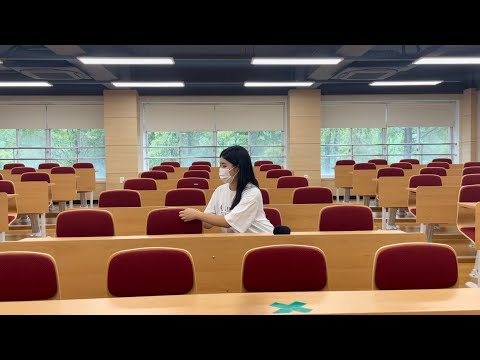 ASMR AT THE COLLEGE  / Lofi  / tapping , scratching  / public