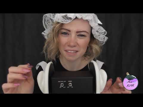 ASMR- Maid Roleplay/ear stroking/Tapping/cupping