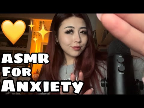 ASMR For Anxiety 💛✨ (calming, soft spoken)