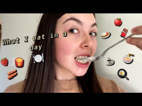 ASMR WHAT I EAT IN A DAY 🤤🍕🍟🍓