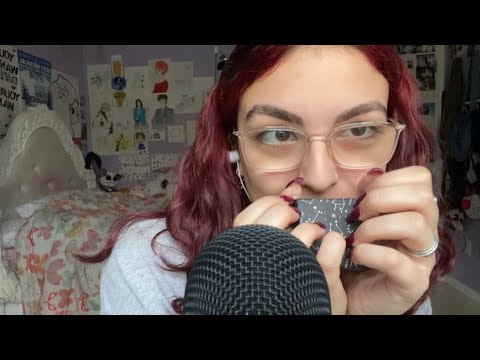ASMR | tingly tapping with mouth sounds