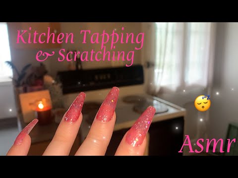 ASMR Tapping & Scratching in my Kitchen 💖