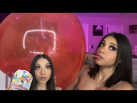 ASMR| I Blew the BIGGEST Bubble 😳