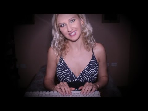WOW! ASMR typing at its TINGLEST: Soft spoken binaural relaxation with QUESTIONS 4 U