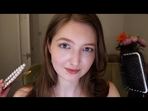 ASMR Hair Styling ✨ Brushing & Hair Accessories (Layered Sounds)