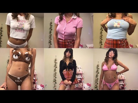 asmr try on haul ♡ (fabric sounds, whispering)