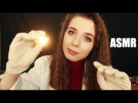 ASMR Realistic Cranial Nerve Exam (Soft Speaking, Gloves, Light)