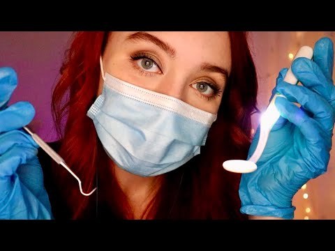 ASMR Dentist Roleplay - Inspection with Tools, Picking out Plaque