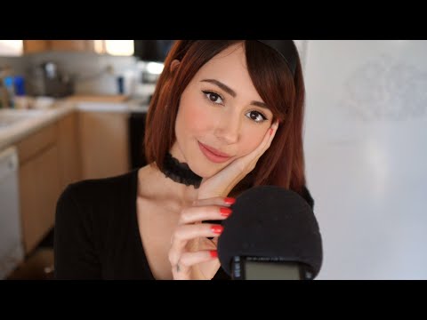 ASMR - Plucking + Scratching Microphone for You 💖 (whispered ramblings, hand movements)